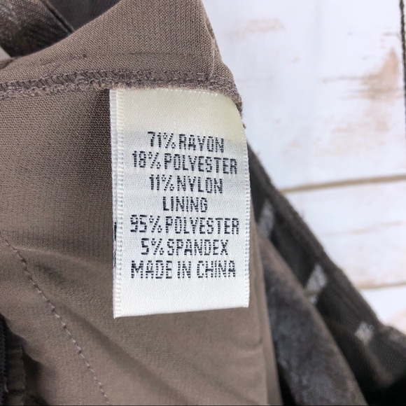 Cache brown ruffle vneck halter shimmer midi dress - Picture 8 of 8